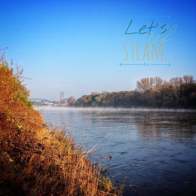 Mal ein wenig Dampf ablassen. | Let's off steam. Last wednesday (29.10.2014) morning at the River Elbe. Mal ein wenig Dampf ablassen. | Let's off steam. Last wednesday (29.10.2014) morning at the River Elbe. | Herbstverzaubert. Eingefangen mit instagram, direkt vor der Haustür.