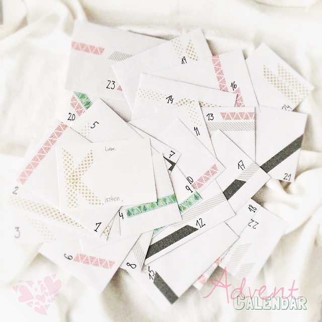 Today in my letter box: a Advent calendar from the lovley @bibaberndi ... Thank you soooo much!!!