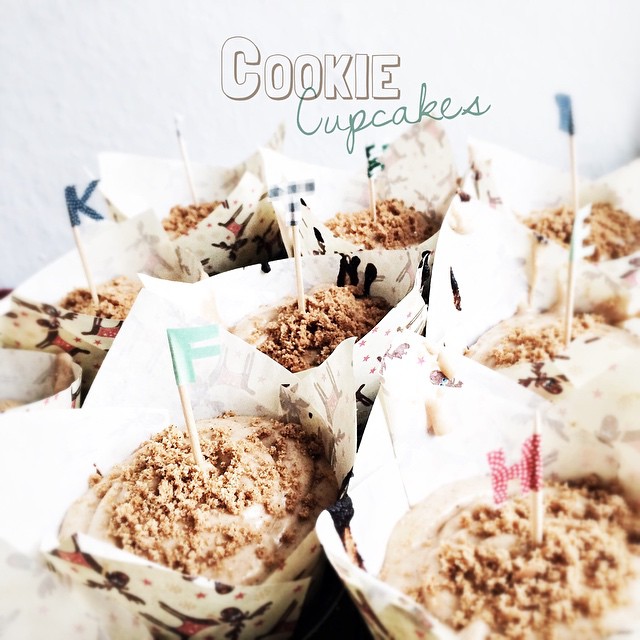 In keeping with the first Sunday of Advent: vegan Cookie cupcakes. | Passend zum 1. Advent: Spekulatius-Cupcakes (Vegan)
