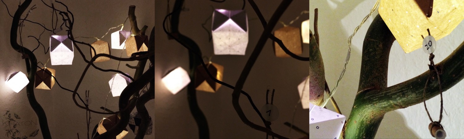 Origami-Ball-Lichterkette.