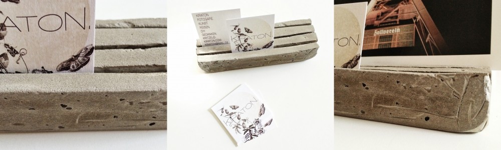 Notizhalter aus Beton
