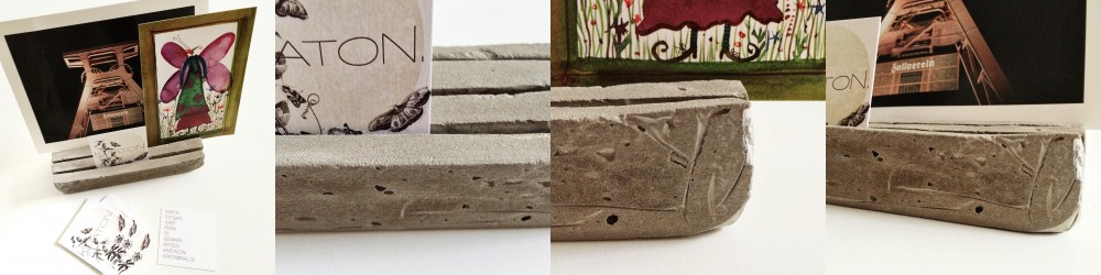 Notizhalter aus Beton