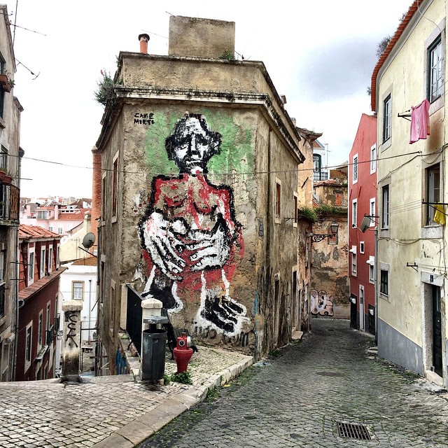 Streetart in Lisbon.