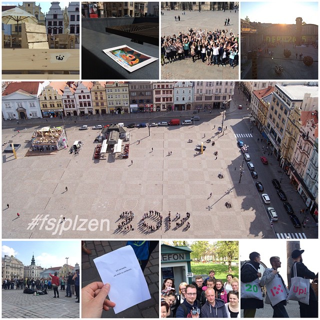 Mit strahlendem Sonnenschein belohnte uns die Kulturhauptstadt Plzeň 2015 auch an unserem letzten Tag. Wir bedankten uns dafür & für die großartige Woche hier mit einer Kulturaktion voller Musik, Flugblättern, Fotografie, Performance und einigen neuen Geocaches! Danke Pilsen - wir nehmen dich mit nach Magdeburg! Den grandiosen Abschluss bildete die DEPO2015 Restart-Vernissage. #fsjplzen2015 #plzen2015 #depo2015 @plzen2015