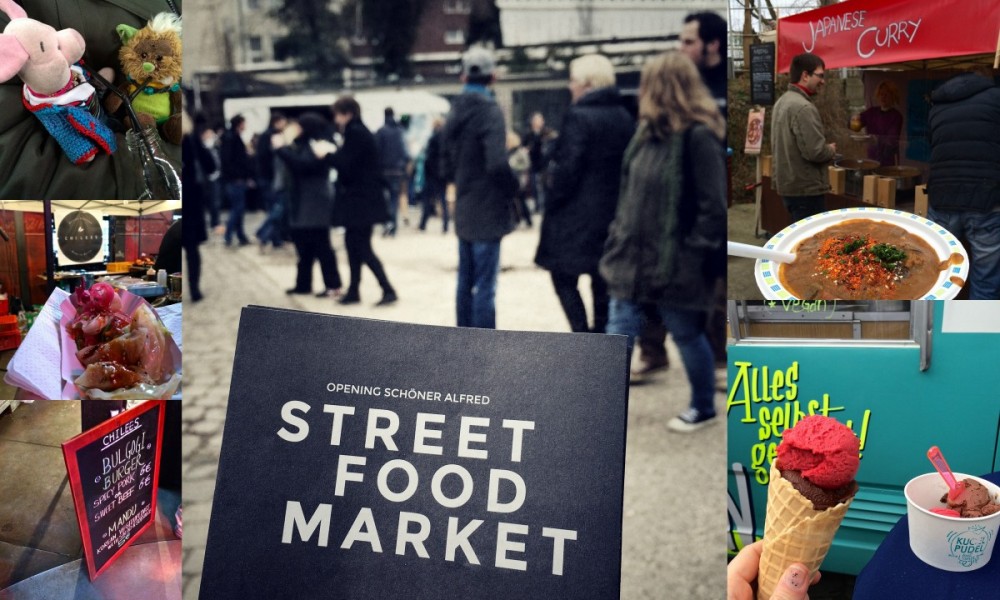 Street Food Market, Schöner Alfred Essen.