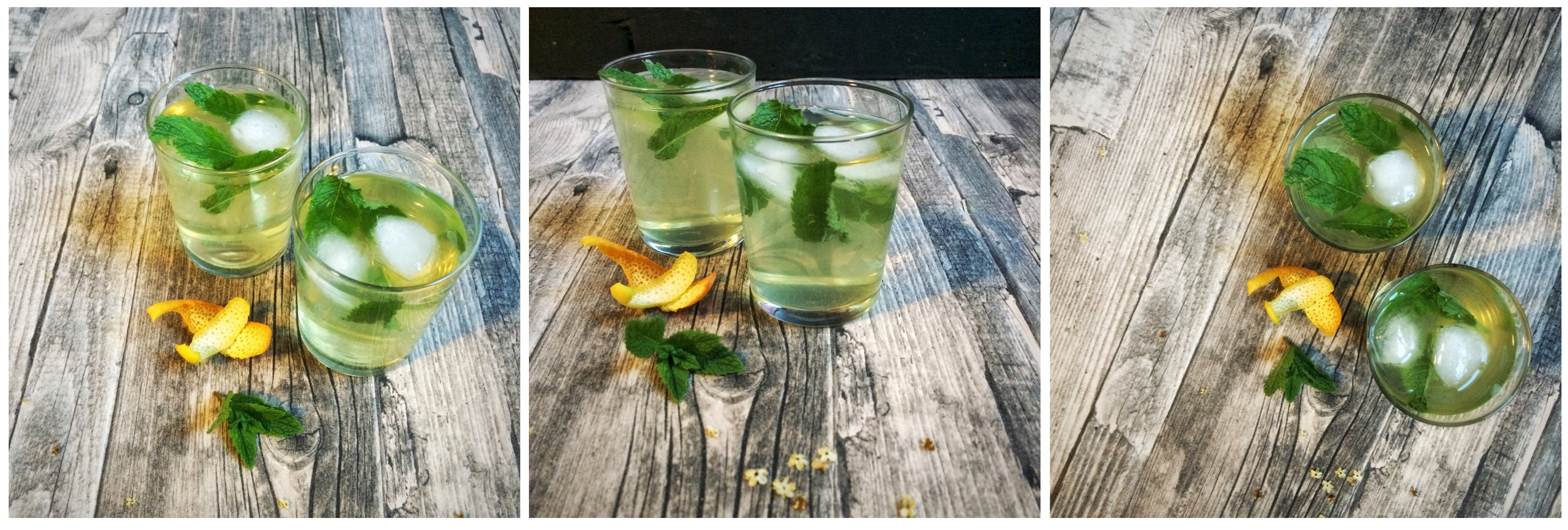 Holly trifft Ginger. Holdunderblüten-Ingwer-Sirup mit einem Hauch von Zitrone und Orange.