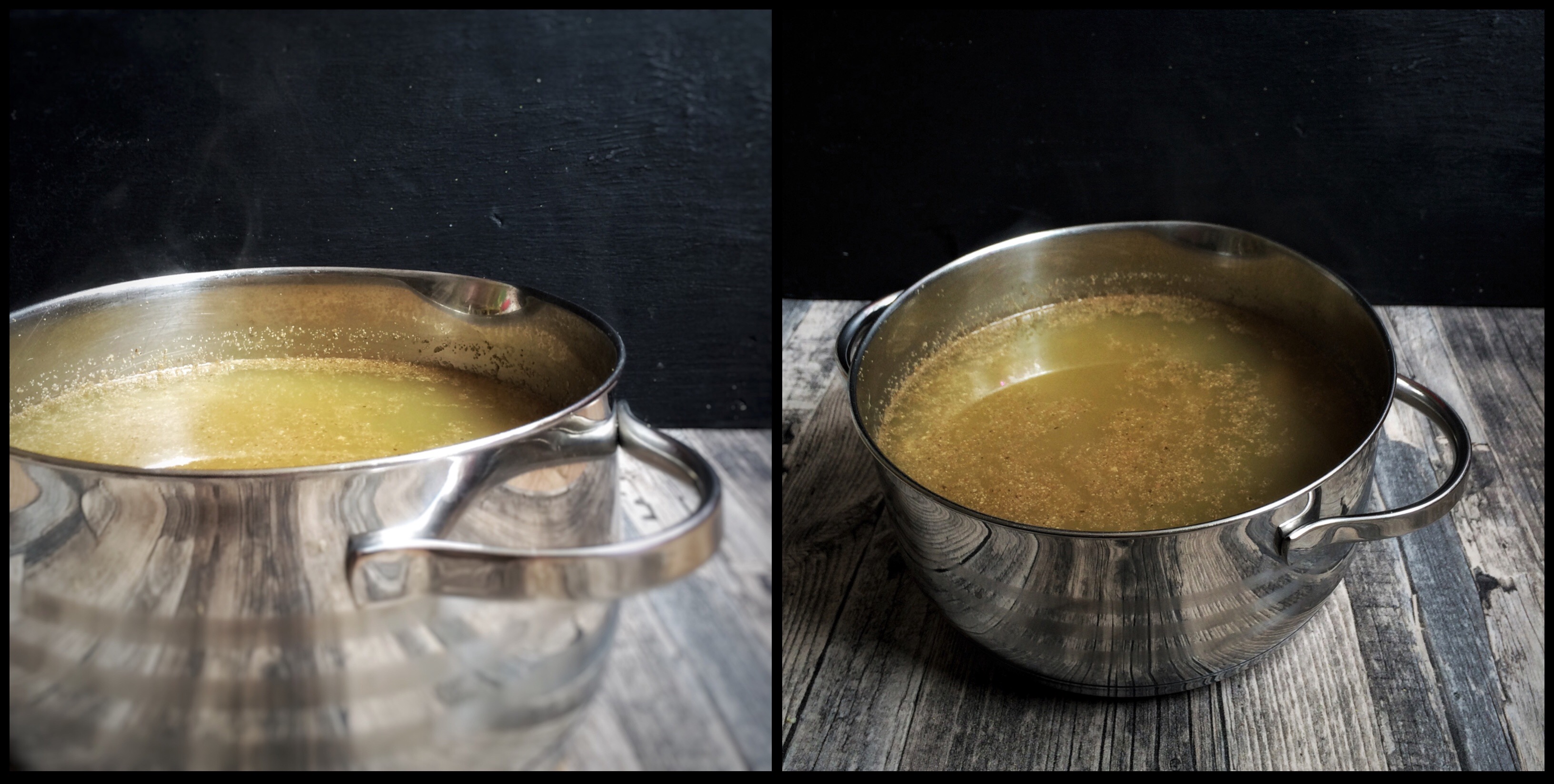 Holly trifft Ginger. Holdunderblüten-Ingwer-Sirup mit einem Hauch von Zitrone und Orange.