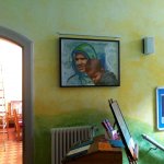 Das erste Bild hängt.