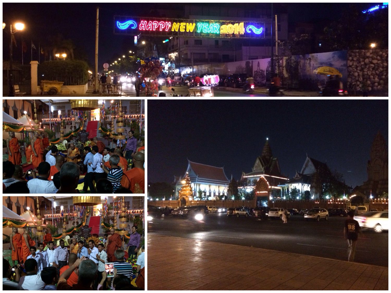Nachts in Phnom Penh.