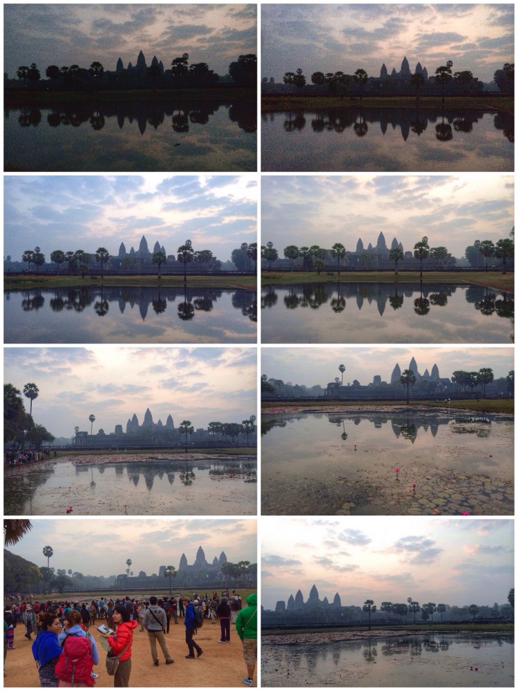 Sonnenaufgang bei Angkor Wat