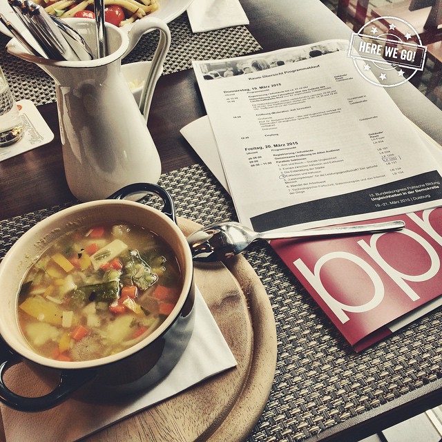 Einstimmung auf die #BukoPB15 mit nem Pott Suppe im Pott.