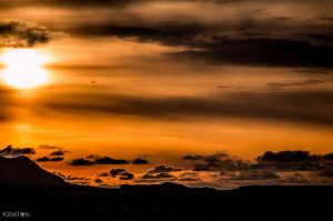 Sonnenuntergang auf Island